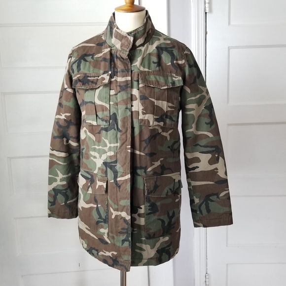 Charlotte Russe Jackets & Blazers - Charlotte Russe Camo Utility Jacket, Size S